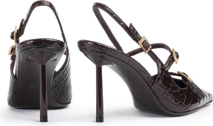 80mm Morgana leather pumps - Image 3