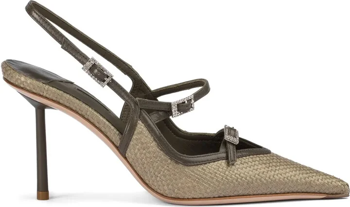 80mm Morgana slingback pumps