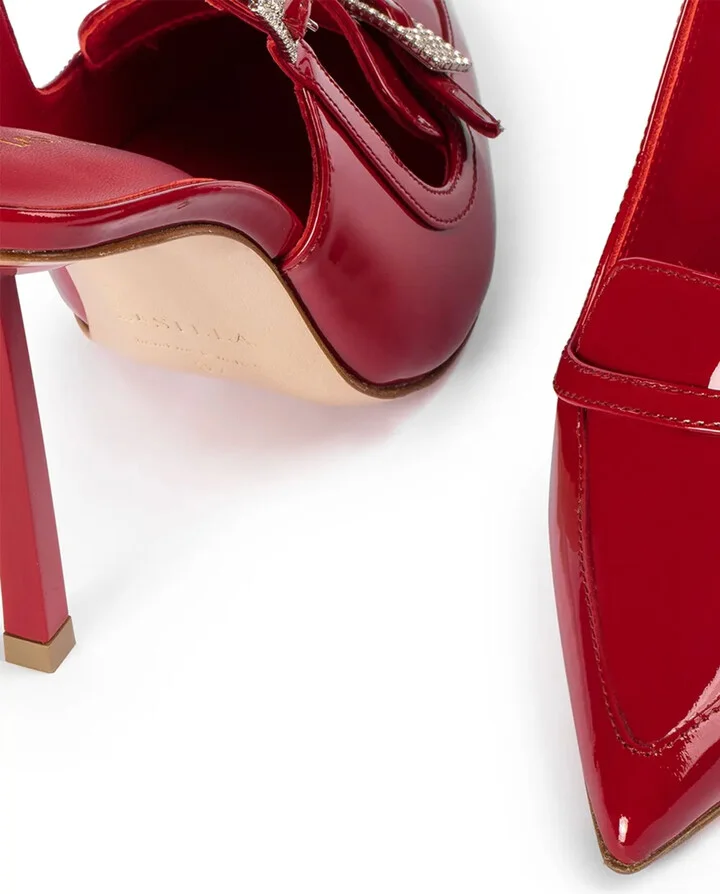 80mm Morgana slungback pumps - Image 4