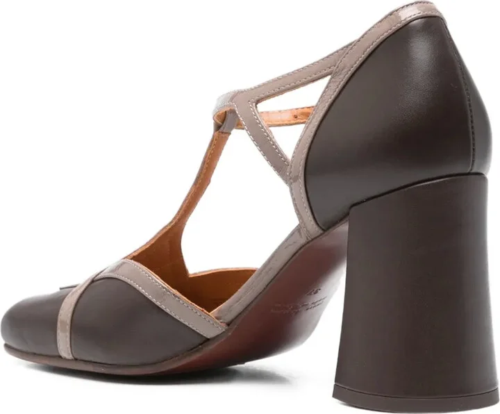 80mm Odessy T-strap block-heel pumps - Image 3