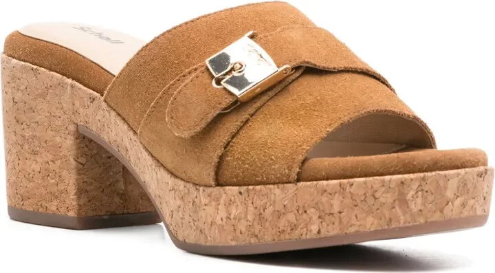 80mm Ophelia buckle-fastening suede sandals - Image 2
