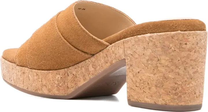 80mm Ophelia buckle-fastening suede sandals - Image 3