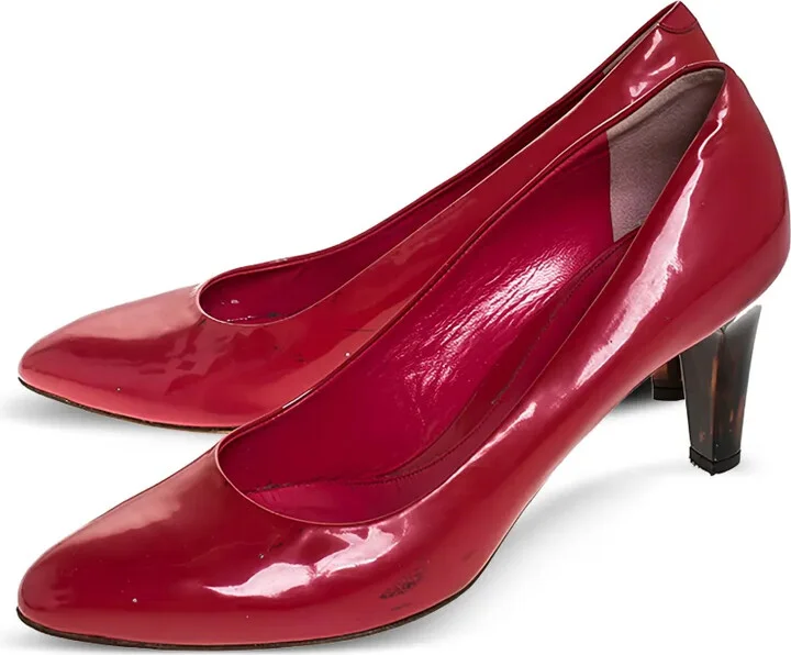 80mm Patent-Finish Leather Pumps - Image 2