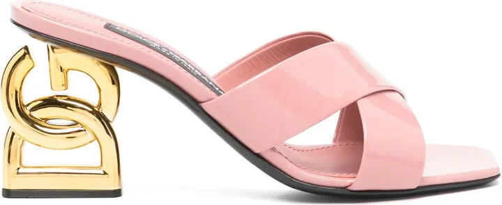 80mm Patent Leather 3.5 Mules