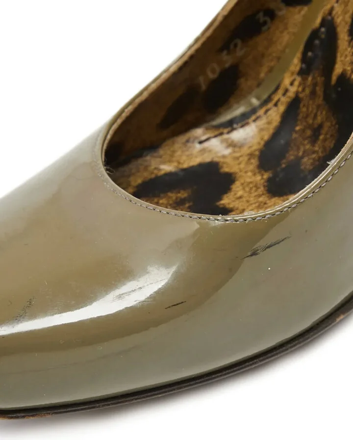 80mm Patent Leather Wedge Pumps - Image 5
