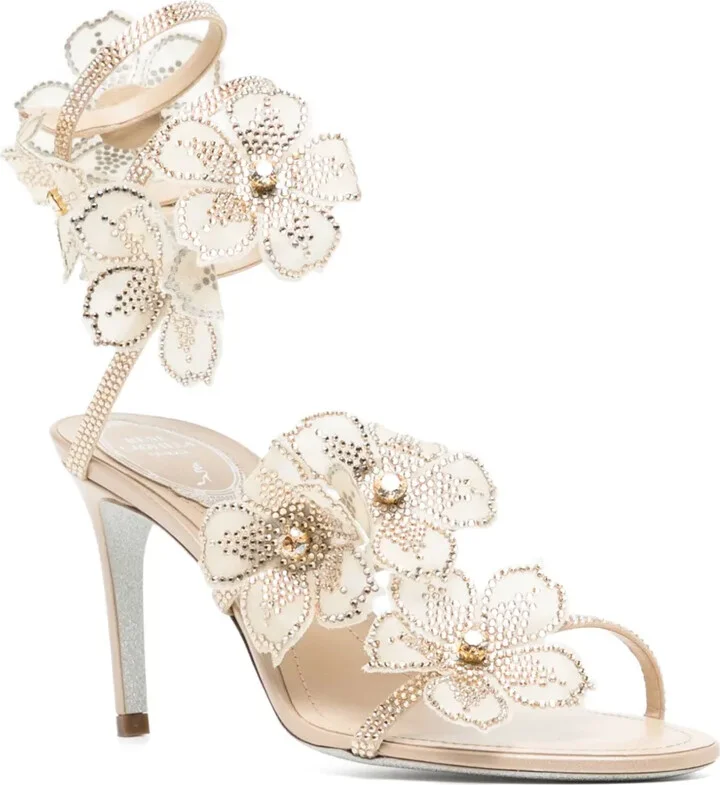 80mm Peach Flower sandals - Image 2