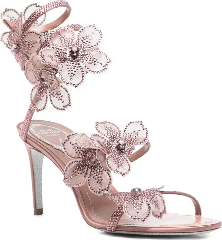 80mm Peach Flower sandals - Image 2