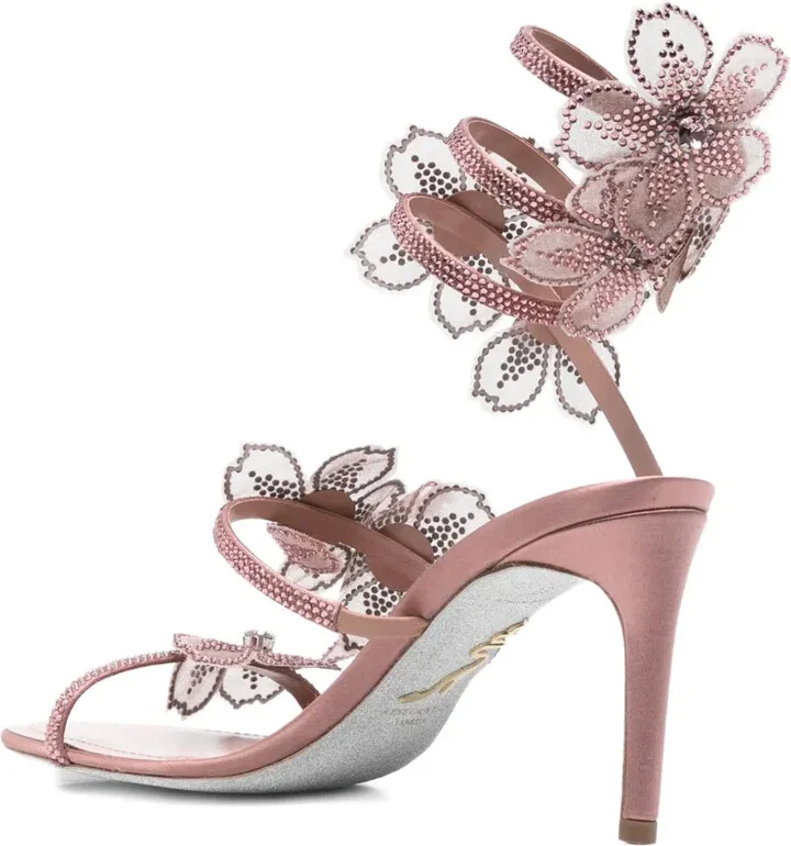80mm Peach Flower sandals - Image 3