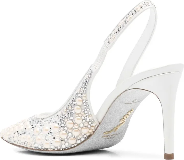 80mm Pearl-Embellished Pumps - Image 3