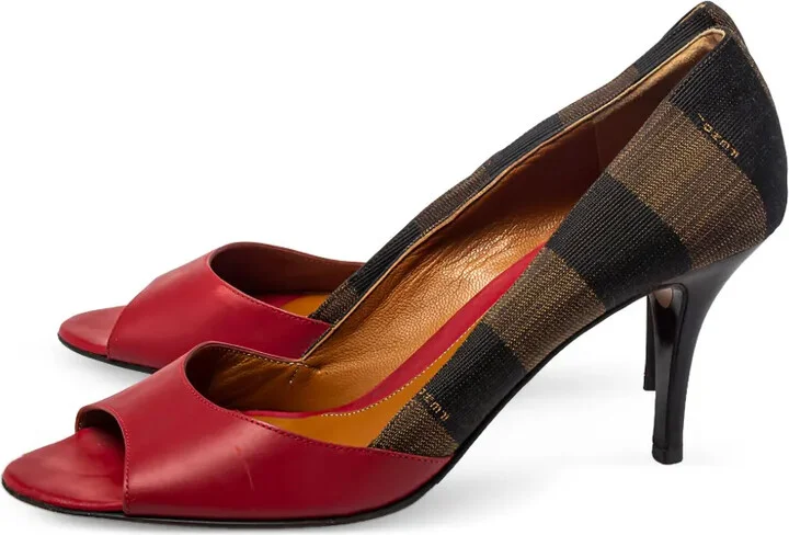 80mm Peep-Toe Heeled Pumps - Image 4