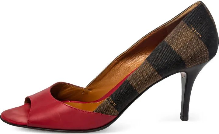 80mm Peep-Toe Heeled Pumps