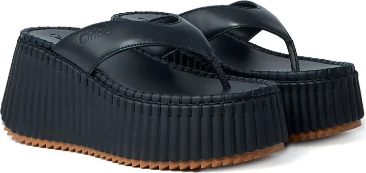 80mm Platform Toe-Post Sandals - Image 2