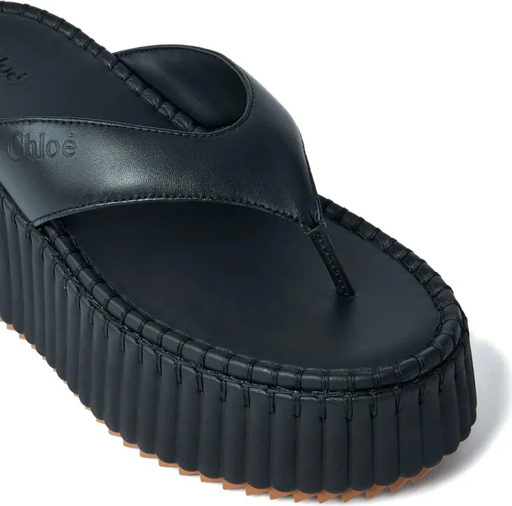 80mm Platform Toe-Post Sandals - Image 4