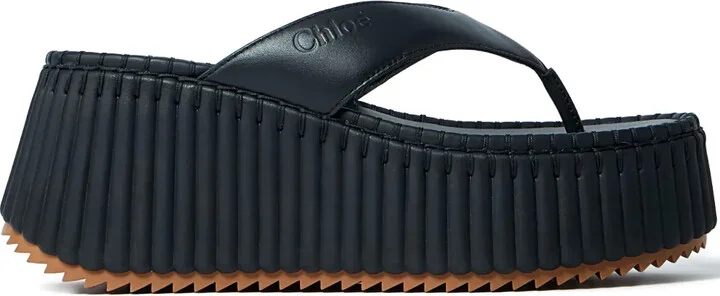 80mm Platform Toe-Post Sandals