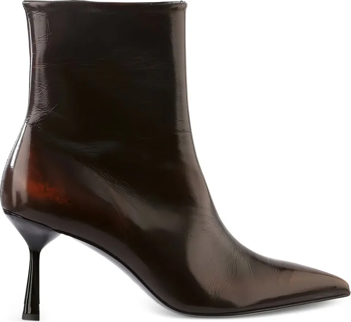 80mm Pointed-Toe Ankle Boots