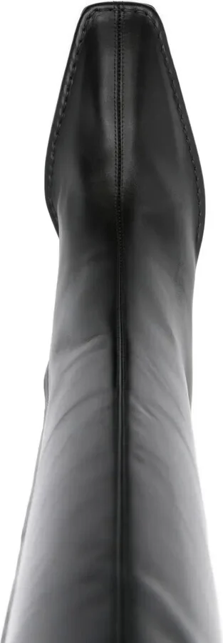 80mm Pointed-Toe Calf Leather Boots - Image 4