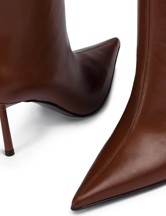 80MM pointed-toe knee-high boots - Image 3