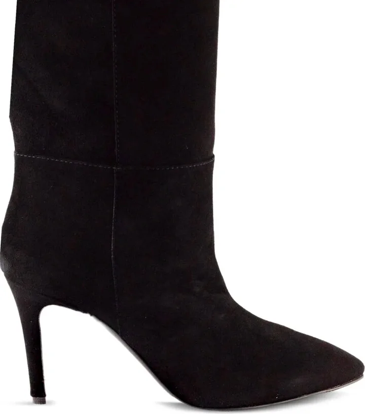 80mm Pointed-Toe Knee-High Suede Boots - Image 4