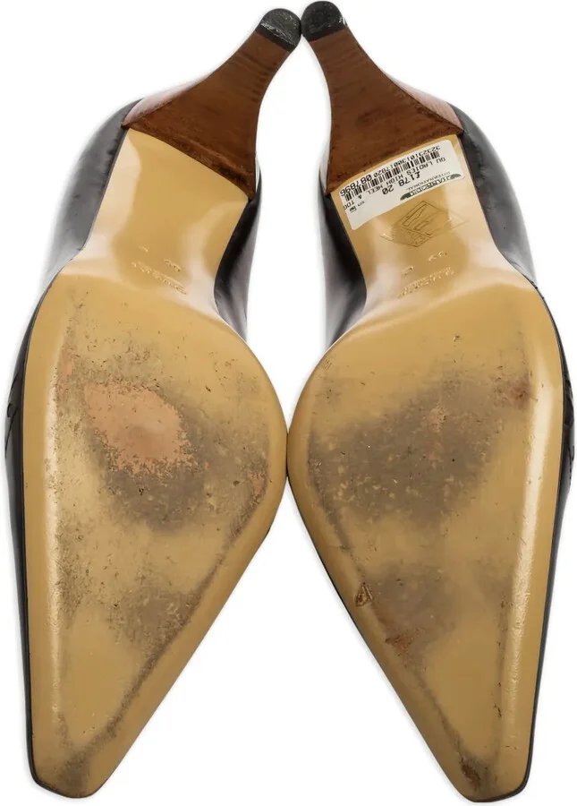 80mm Pointed-Toe Leather Pumps - Image 4