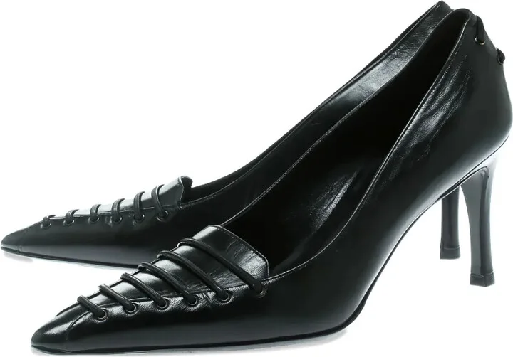 80mm Pointed-Toe Leather Pumps - Image 2