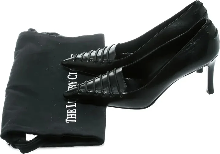 80mm Pointed-Toe Leather Pumps - Image 4