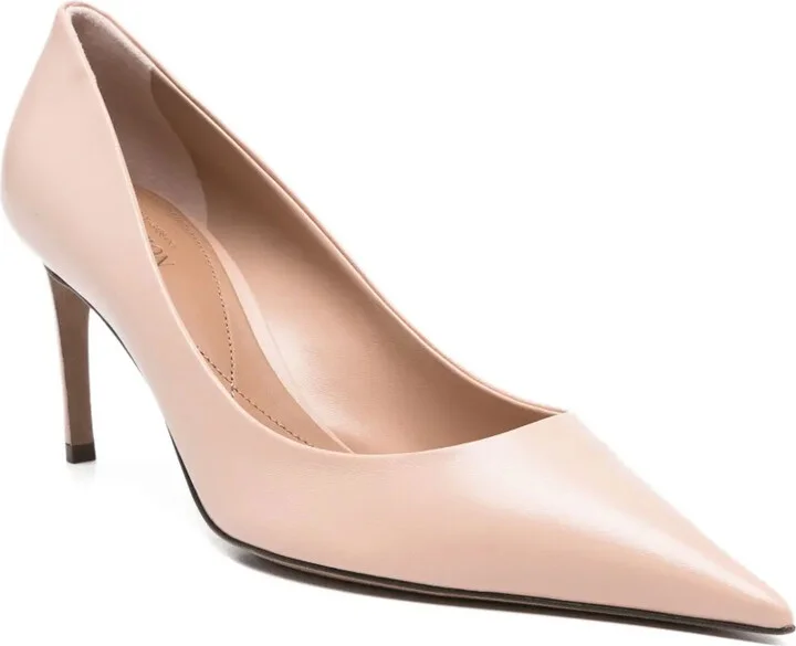 80mm Pointed-Toe Leather Pumps - Image 2