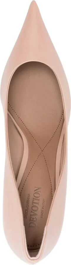 80mm Pointed-Toe Leather Pumps - Image 4