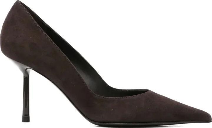 80mm Pointed-Toe Leather Pumps