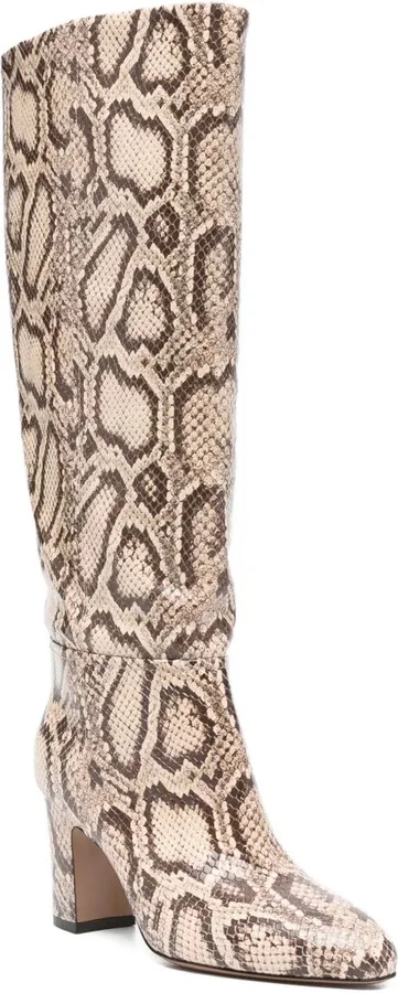 80MM python print calf leather boots - Image 2
