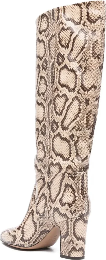 80MM python print calf leather boots - Image 3