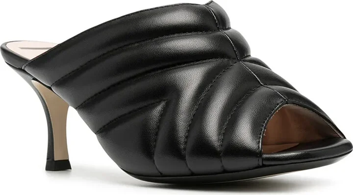 80mm Quilted Mules - Image 2