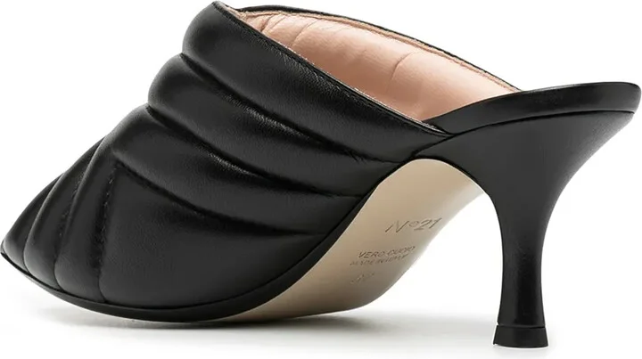 80mm Quilted Mules - Image 3