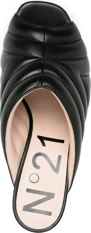 80mm Quilted Mules - Image 4