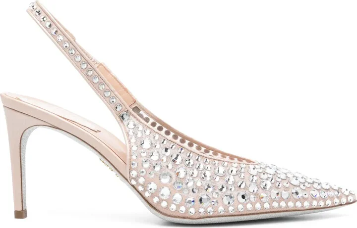 80mm Rhinestone-Embellished Pumps