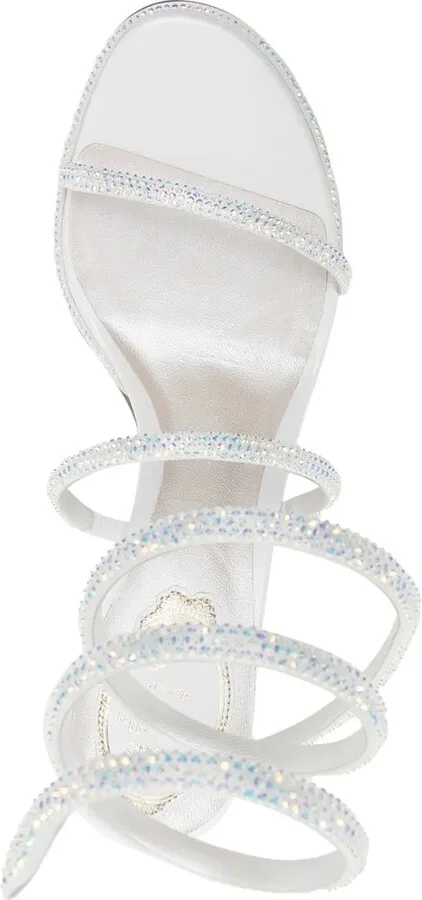 80mm Rhinestone Strappy Sandals - Image 4