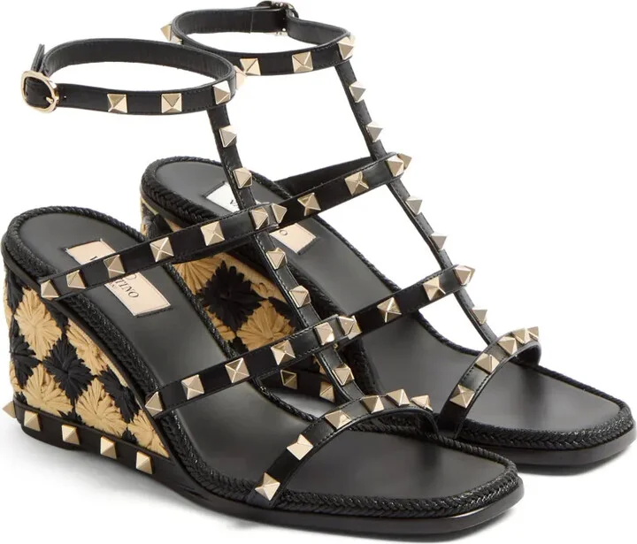 80mm Rockstud wedge sandals - Image 2
