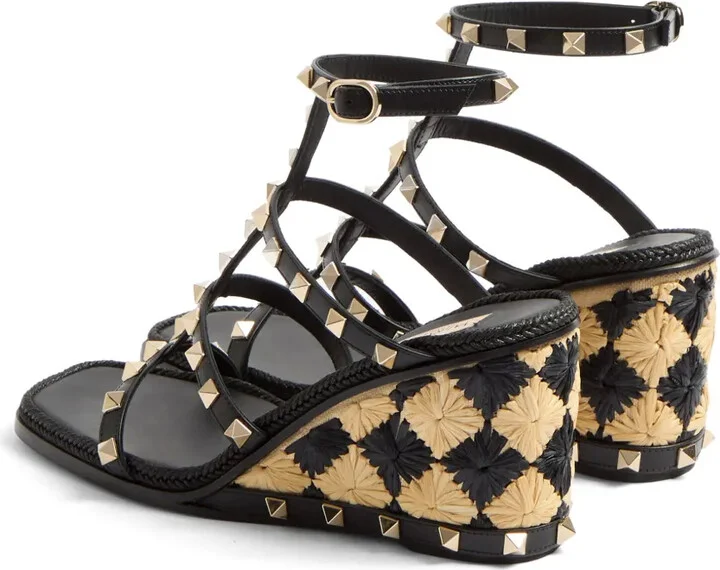 80mm Rockstud wedge sandals - Image 3