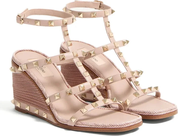 80mm Rockstud wedge sandals - Image 2