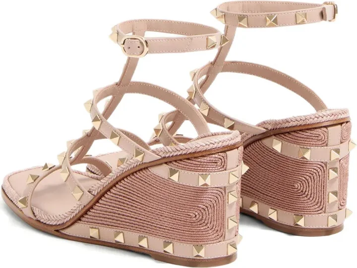 80mm Rockstud wedge sandals - Image 3