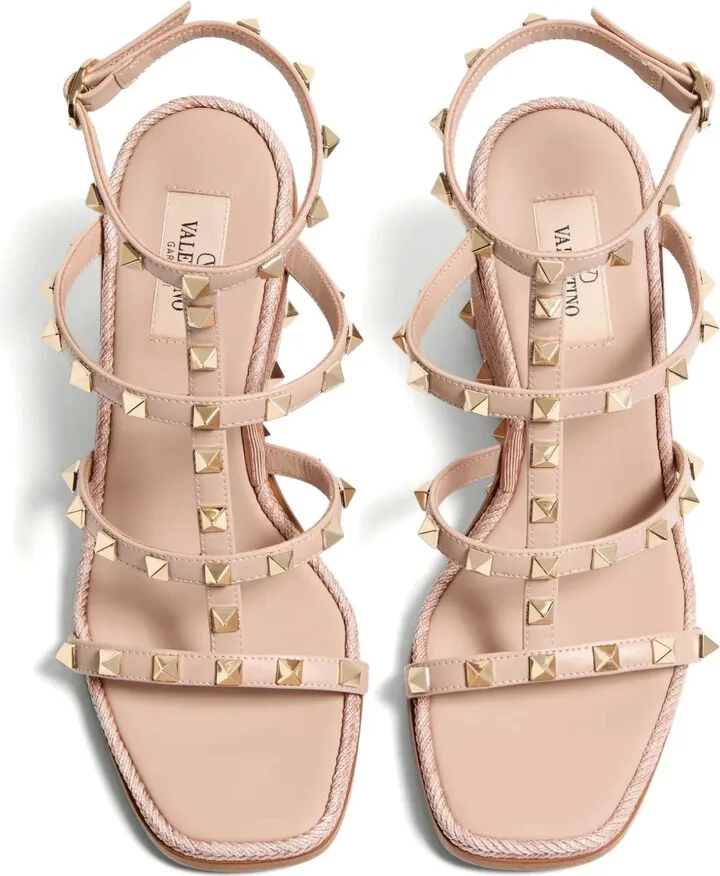 80mm Rockstud wedge sandals - Image 4