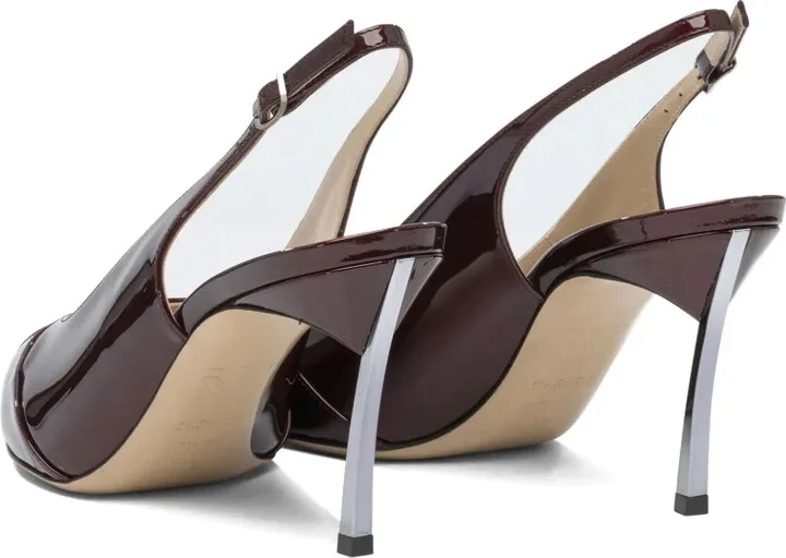 80mm Samurai Blade slingback patent-leather pumps - Image 3