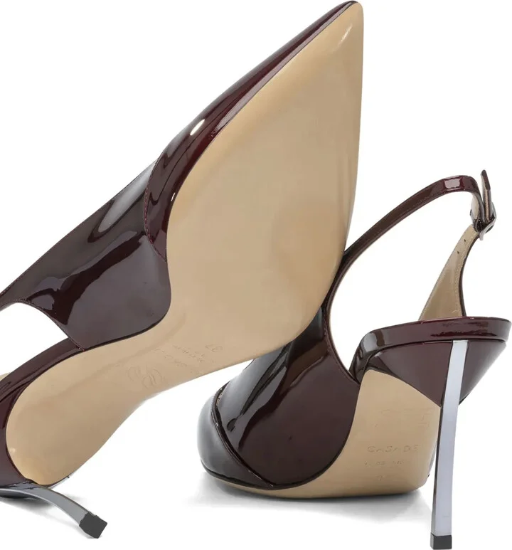 80mm Samurai Blade slingback patent-leather pumps - Image 4