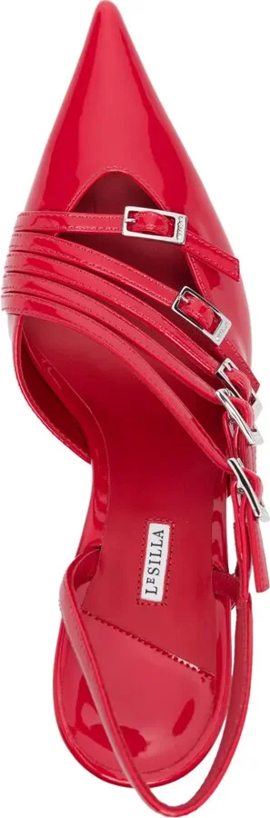 80mm Scarlet slingback pumps - Image 4