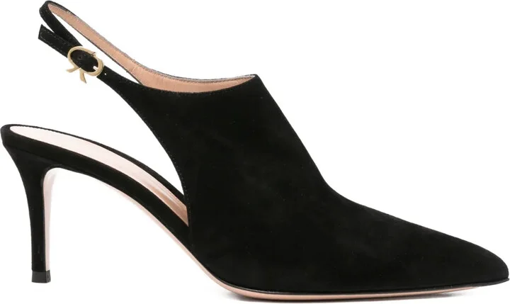 80mm Slingback Pointed-Toe Pumps