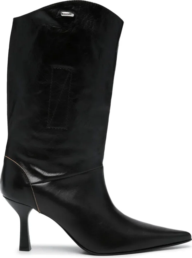 80mm Slip-On Knee-Length Boots