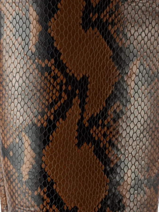 80mm Snake-Print Pointed Boots - Image 3