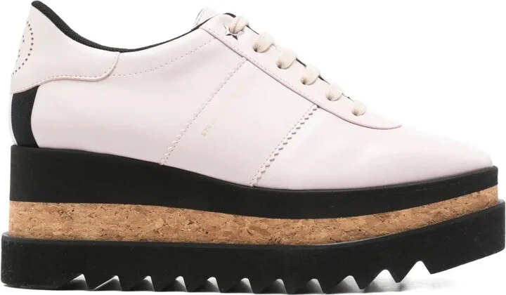 80mm Sneak-Elyse platform lace-up sneakers