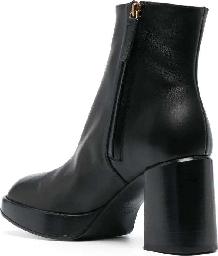 80mm Square-Toe Leather Boots - Image 3