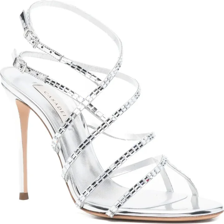 80mm Starsway Cage crystal-embellished stiletto pumps - Image 2