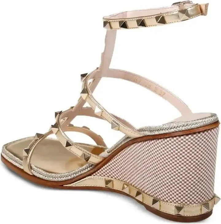 80mm Studded Wedge-Heel Sandals - Image 4